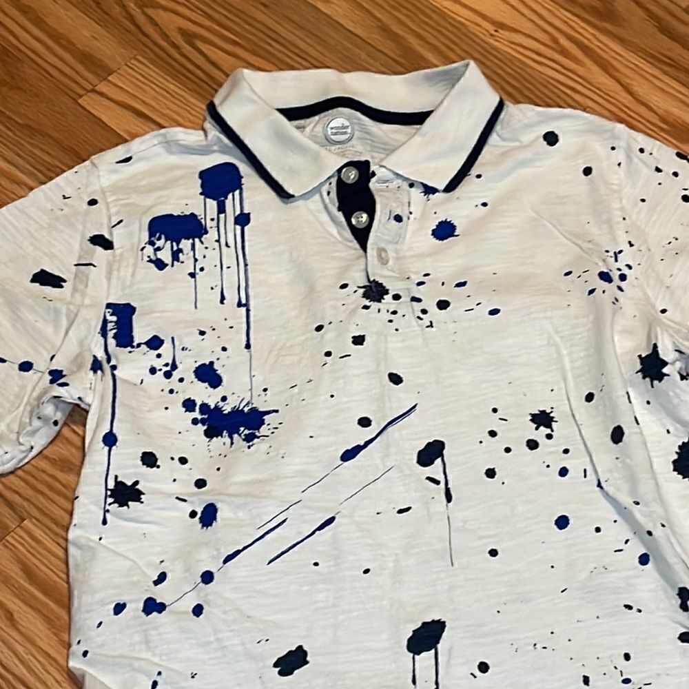 Boy’s paint splashed Polo xxl 18 - Picture 2 of 6